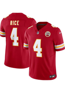 Rashee Rice Nike Kansas City Chiefs Mens Red Home Limited Football Jersey