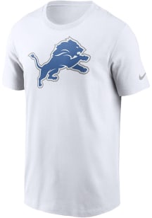 Nike Detroit Lions White Logo Essential Cotton Short Sleeve T Shirt