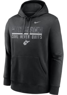 Nike West Virginia Mountaineers Mens Black Built on Bravery Long Sleeve Hoodie