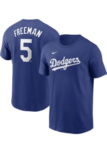 Freddie Freeman Los Angeles Dodgers Blue TC Short Sleeve Player T Shirt