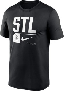 Nike St Louis Cardinals Black Fashion Legend Lockup Short Sleeve T Shirt