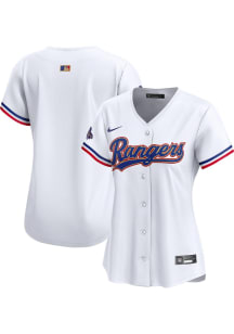 Nike Texas Rangers Womens White 2023 WS Champs Gold Program Limited Baseball Jersey