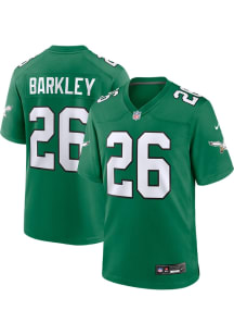 Saquon Barkley  Nike Philadelphia Eagles Kelly Green Alt Football Jersey