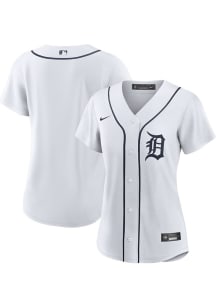 Detroit Tigers Womens Nike Replica Home Jersey - White