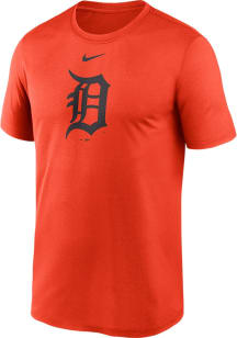 Nike Detroit Tigers Orange Large Logo Legend Short Sleeve T Shirt