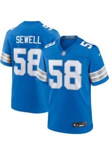 Penei Sewell  Nike Detroit Lions Blue Home Football Jersey