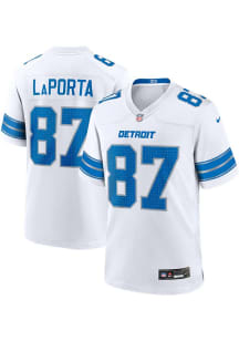 Sam LaPorta  Nike Detroit Lions White Road Football Jersey