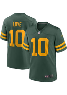 Jordan Love   Green Bay Packers Green Alt Game Football Jersey