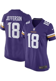 Justin Jefferson  Nike Minnesota Vikings Womens Purple Home Game Football Jersey