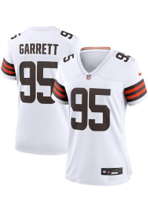Myles Garrett  Nike Cleveland Browns Womens White Road Game Football Jersey