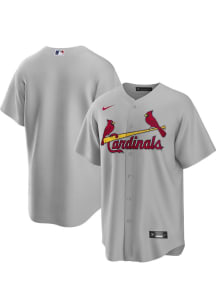 St Louis Cardinals Mens Nike Replica Road Jersey - Grey