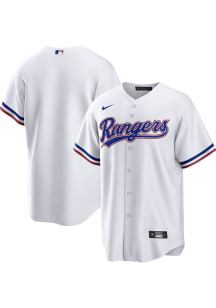 Texas Rangers Mens Nike Replica Home Jersey - White