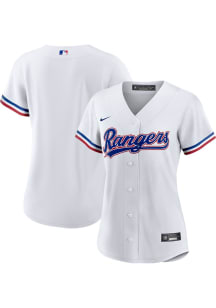 Texas Rangers Womens Nike Replica Home Jersey - White