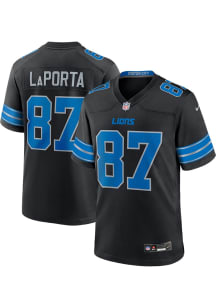 Sam LaPorta  Nike Detroit Lions Black Alt Football Jersey