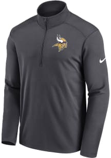 Nike Minnesota Vikings Mens Anthracite Pacer Long Sleeve Qtr Zip Pullover