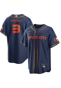 Jeremy Pena Houston Astros Mens Replica City Connect Jersey - Navy Blue