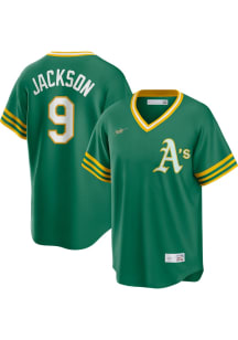 Reggie Jackson Oakland Athletics Nike Throwback Cooperstown Jersey - Green