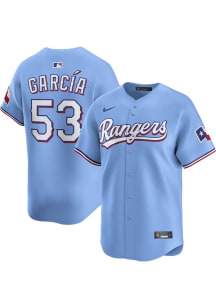 Adolis Garcia Nike Texas Rangers Mens Light Blue Alt Design Limited Baseball Jersey