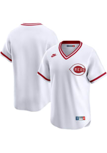 Cincinnati Reds Nike Throwback Cooperstown Jersey - White