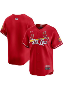 Nike St Louis Cardinals Mens Red City Connect Limited Baseball Jersey