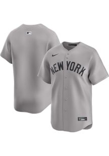 Nike New York Yankees Mens Grey Road Limited Baseball Jersey
