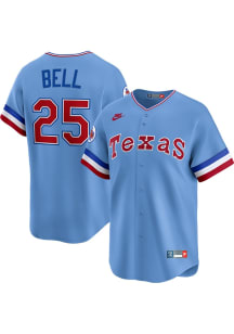Buddy Bell Texas Rangers Nike Throwback Cooperstown Jersey - Light Blue