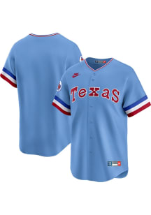 Texas Rangers Nike Throwback Cooperstown Jersey - Light Blue