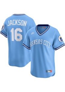 Bo Jackson Kansas City Royals Nike Throwback Cooperstown Jersey - Light Blue