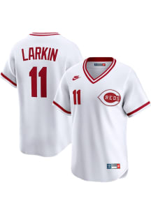 Barry Larkin Cincinnati Reds Nike Throwback Cooperstown Jersey - White