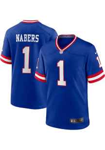 Malik Nabers  Nike New York Giants Blue Alt Football Jersey