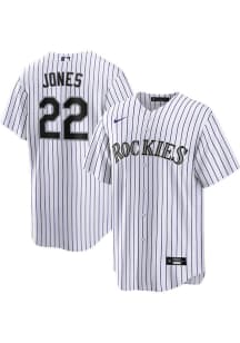 Nolan Jones Colorado Rockies Mens Replica Home Jersey - White