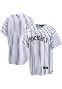 Colorado Rockies Mens Nike Replica Blank Home Jersey - White