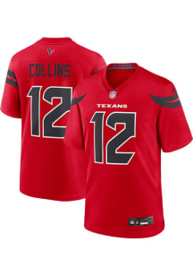 Nico Collins  Nike Houston Texans Red Alt Football Jersey
