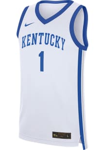 Nike Kentucky Wildcats White #1 Replica Home Jersey