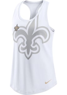 Nike New Orleans Saints Womens White Racerback Tank Top
