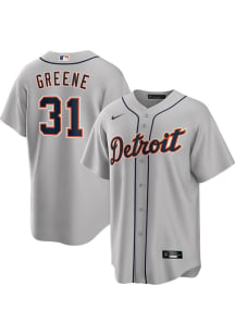 Riley Greene Detroit Tigers Mens Replica Road Jersey - Grey