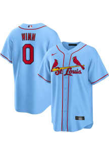 Masyn Winn St Louis Cardinals Mens Replica Alt Jersey - Light Blue