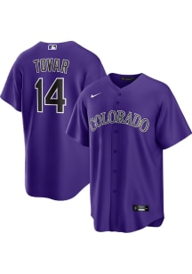 Ezequiel Tovar Colorado Rockies Mens Replica Alt Jersey - Purple