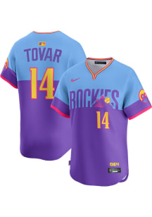 Ezequiel Tovar Nike Colorado Rockies Mens Purple City Connect Limited Baseball Jersey