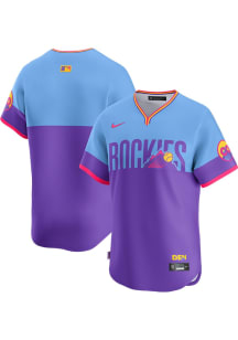 Nike Colorado Rockies Mens Purple City Connect Limited Baseball Jersey