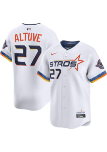 Jose Altuve Nike Houston Astros Mens White City Connect Limited Baseball Jersey