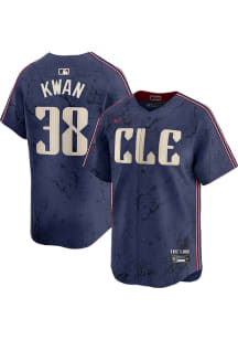 Steven Kwan Nike Cleveland Guardians Mens Navy Blue City Connect Limited Baseball Jersey