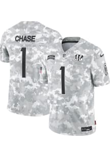 Ja'Marr Chase Nike Cincinnati Bengals Mens White 2024 STS Limited Football Jersey