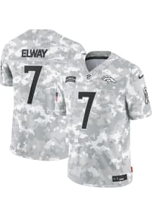 John Elway Nike Denver Broncos Mens White 2024 STS Limited Football Jersey