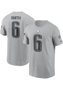 Devonta Smith Philadelphia Eagles Grey 2024 STS Short Sleeve Player T Shirt