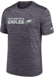 Nike Philadelphia Eagles Black Velocity Stack Short Sleeve T Shirt