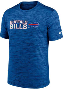 Nike Buffalo Bills Blue Velocity Stack Short Sleeve T Shirt