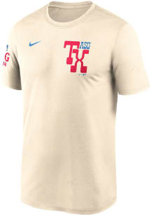 Nike Texas Rangers Tan 2 Hit Legend Short Sleeve T Shirt