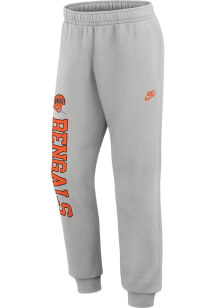Nike Cincinnati Bengals Mens Grey Rewind Club Fleece Sweatpants