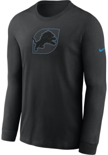 Nike Detroit Lions Black Color Pop Long Sleeve T Shirt